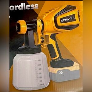 Cordless Paint Sprayer 90000RPM High Speed Spray Paint with 1400ml High Capac...